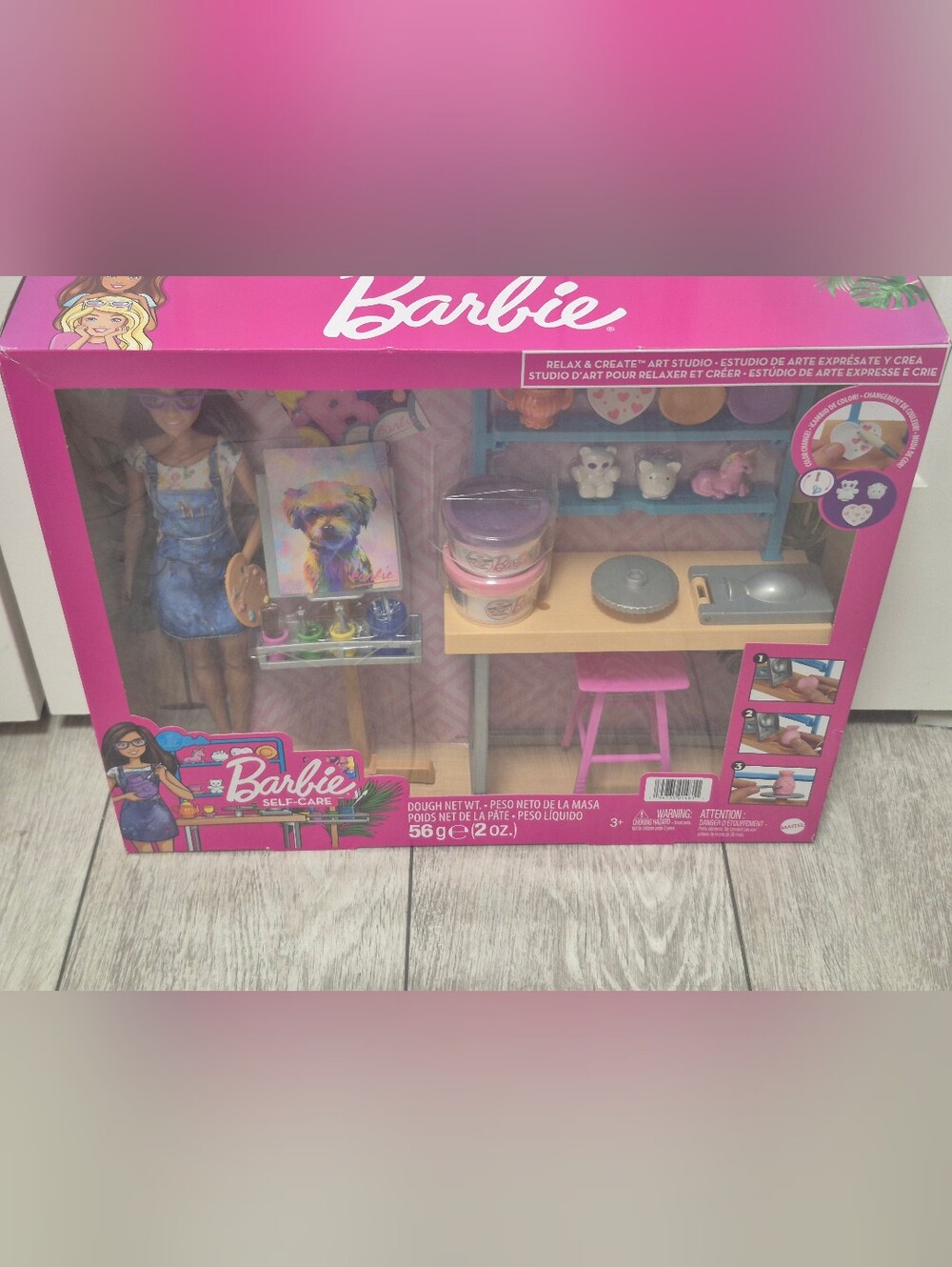 Mattel Barbie Relax & Create Art Studio Doll Playset - New in Box!